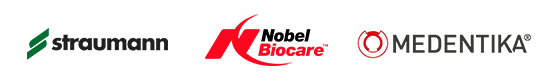 Medentika, Straumann, Nobel Biocare logo